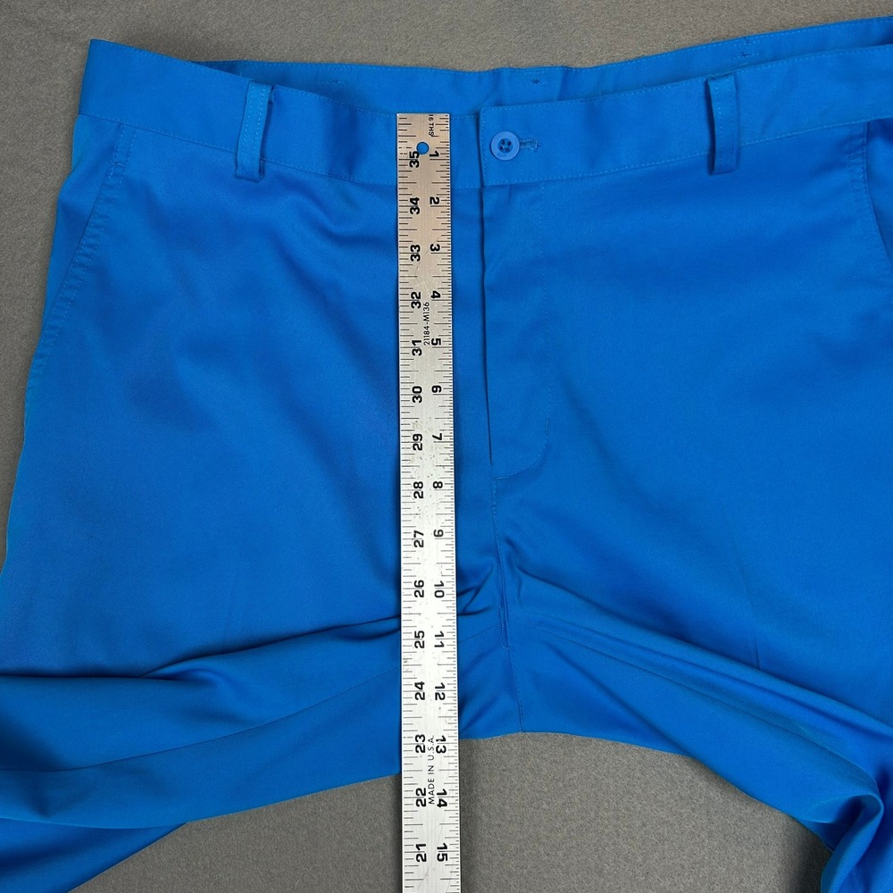 Nike Golf Dri-FIT Flat Front Trousers Men 34x32 Blue 472532-406 - Picture 4 of 13